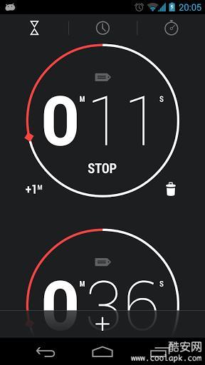 Clock + :Alarm Timer Stopwatch