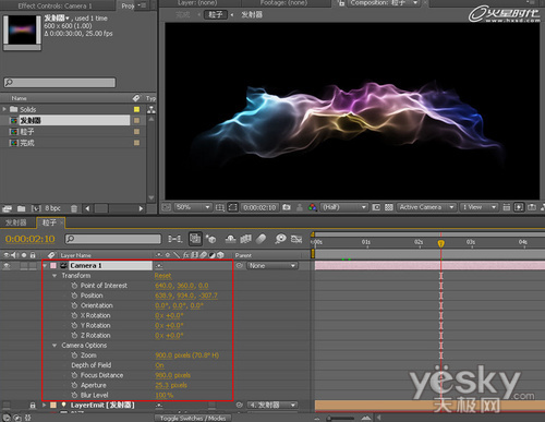 After Effects 实例教程之炫彩背景舞动白纱动画