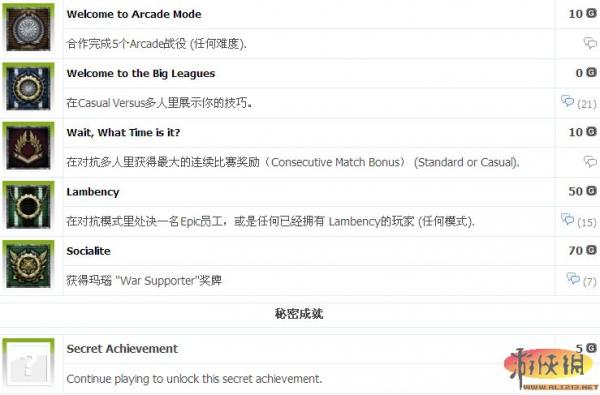 《战争机器3 》全成就列表 