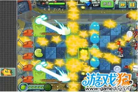 《植物大战僵尸2》未来世界第6天满天繁星