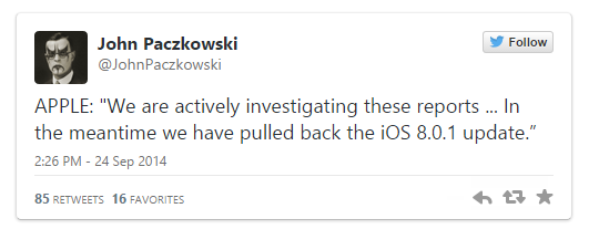 iOS 8.0.1󡰱ש iPhone 6/6 Plus޸