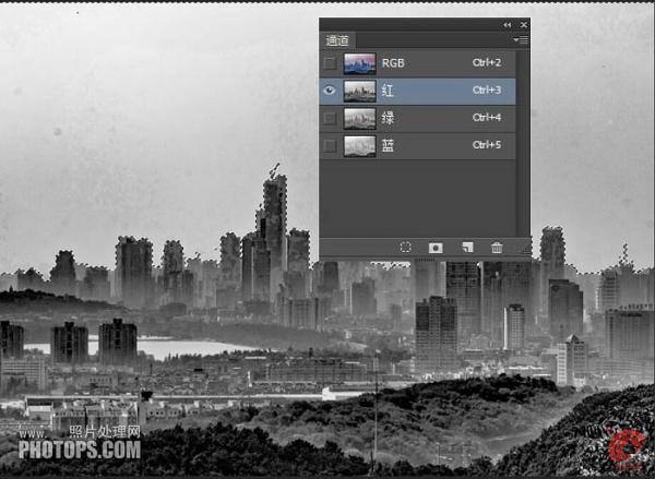 Photoshop把雾霾城市图片转为高清风景大片