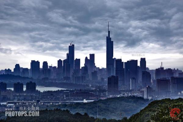 Photoshop把雾霾城市图片转为高清风景大片