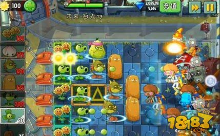 《植物大战僵尸2》未来世界第17关通关攻略