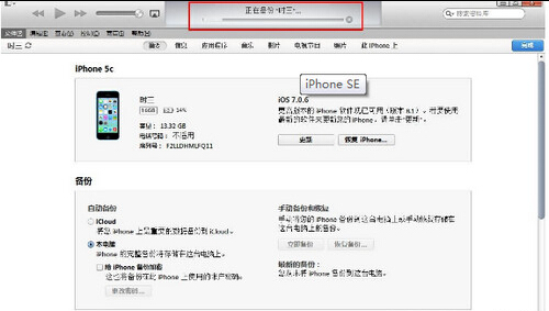 iPhone SEôitunes