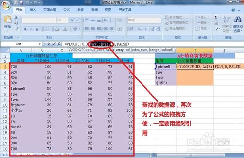 vlookup函数的使用方法