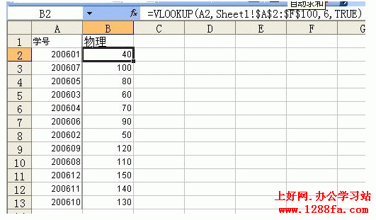 ЧExcelVLOOKUPӦ÷vlookupʵ 