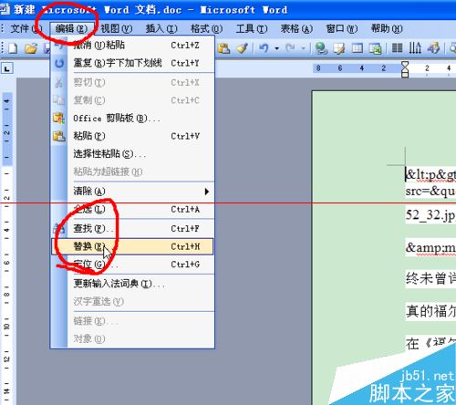 word文档中的乱码怎么用替换功能去除呢?