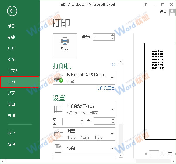 Excel2013ӡʱôñݾʾ